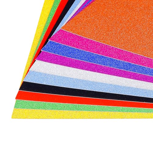 Papier cartonné pailleté coloré A4 250g pour projets de bricolage créatif
