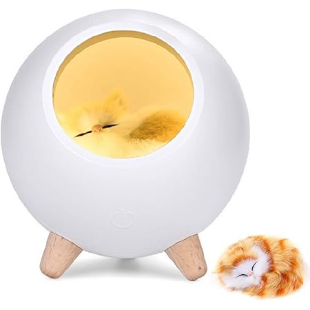 Amazon Com Cat Lover Gifts For Women Vency Cat Night Light For Wife Mom Teen Girls Cute Cat House Birthday Gifts Orange Tabby Cat Christmas Gifts White Home Improvement