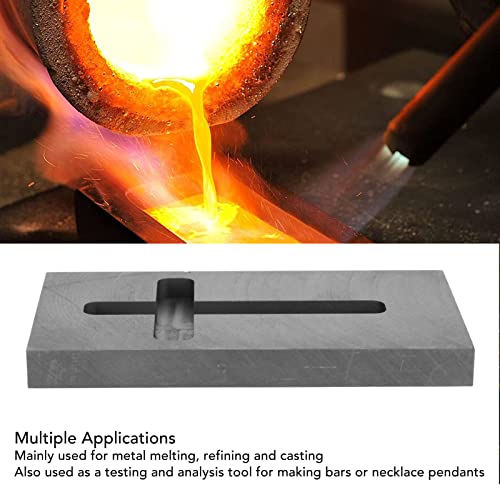 Molde de lingote para lingote dourado e prata, molde de lingote de grafite, cadinho para fundição de