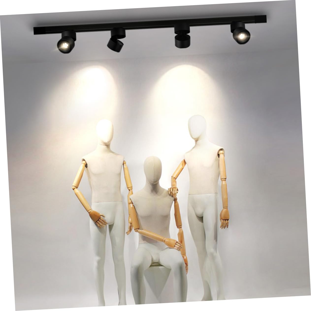 Holibanna LED Deckeneinbaustrahler 10w Aluminium Verstellbar mit Einfacher Installation und Aufputzmontage für Schaufenster und Ladenbeleuchtung in Schwarz