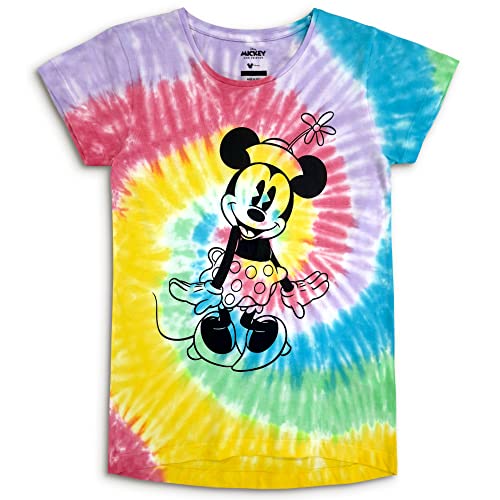Image of Kidsville Mickey & Friends Printed Regular Fit Multicolor Cotton Girl's T-Shirt