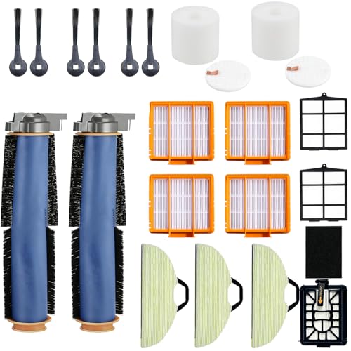 Image of Replacement Parts Accessories for Shark AV2610WA RV2610WA Matrix Plus 2- in-1 Robot Vacuum Cleaner,2 Main Brush,4 Filters,3 Mop Pads,6 Side Brushes,2 Pre Filter,&1 Pre-Motor 2 Foam Filter