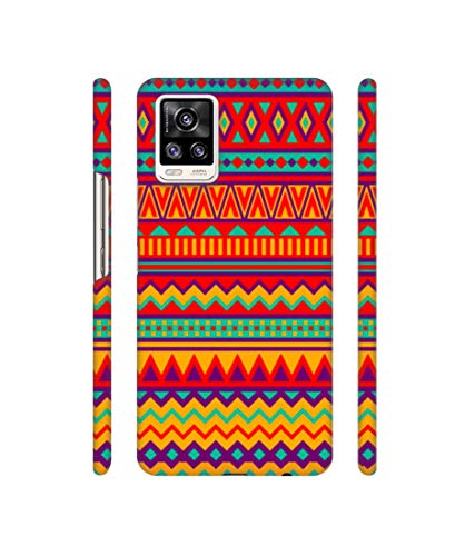 Image of Solimo Plastic Designer Multicolor Rangoli Art 3D Printed Hard Back Case Backcase for Mobile Cover for Vivo V20
