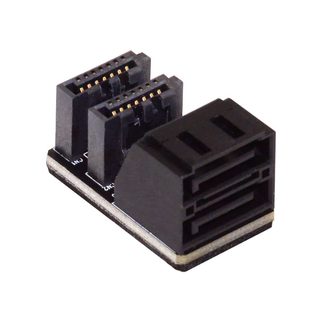 chenyang Dual SATA 7Pin Male to 7Pin Female Vertical 90 Degree Angled Expansion Adapter Low Profile for Desktops SSD HDD Mainboard Motherboard-image-19