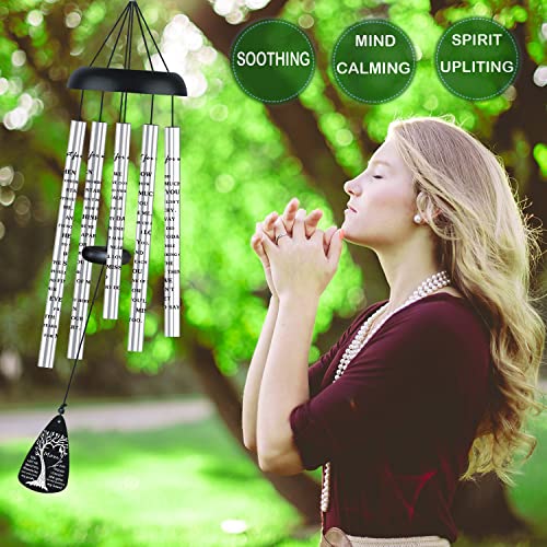 Image of JUST FOR WIND Sympathy Wind Chimes For Loss Of Mom Mother, Bereavement Memorial Gifts In Memory Of Loved One, 32 Inch Aluminum Wind Chimes