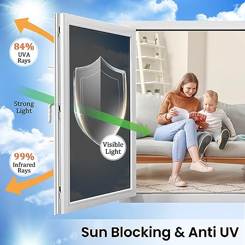 One Way Window Privacy Film With 3 Free Tools: Window Tinting Film For Home Sun Blocking Window Tint See Out Not In Reflective Window Clings Heat Control Door Window Coverings,17.7 * 78.7 Inch #TOP2