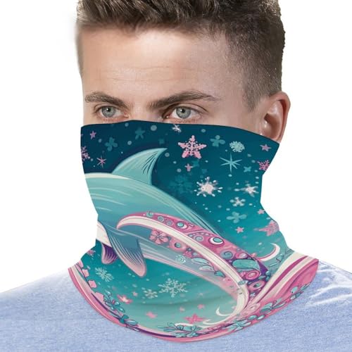 Neck Gaiter Face Mask Men Women, Cute Green Tree Python Face Mask Scart Cover for Dust Wind Sun Protection3