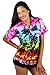 Produktbild V.H.O. Funky Hawaiibluse, Hawaiihemd, Kurzarm, Beach, Eclectic Pink, S