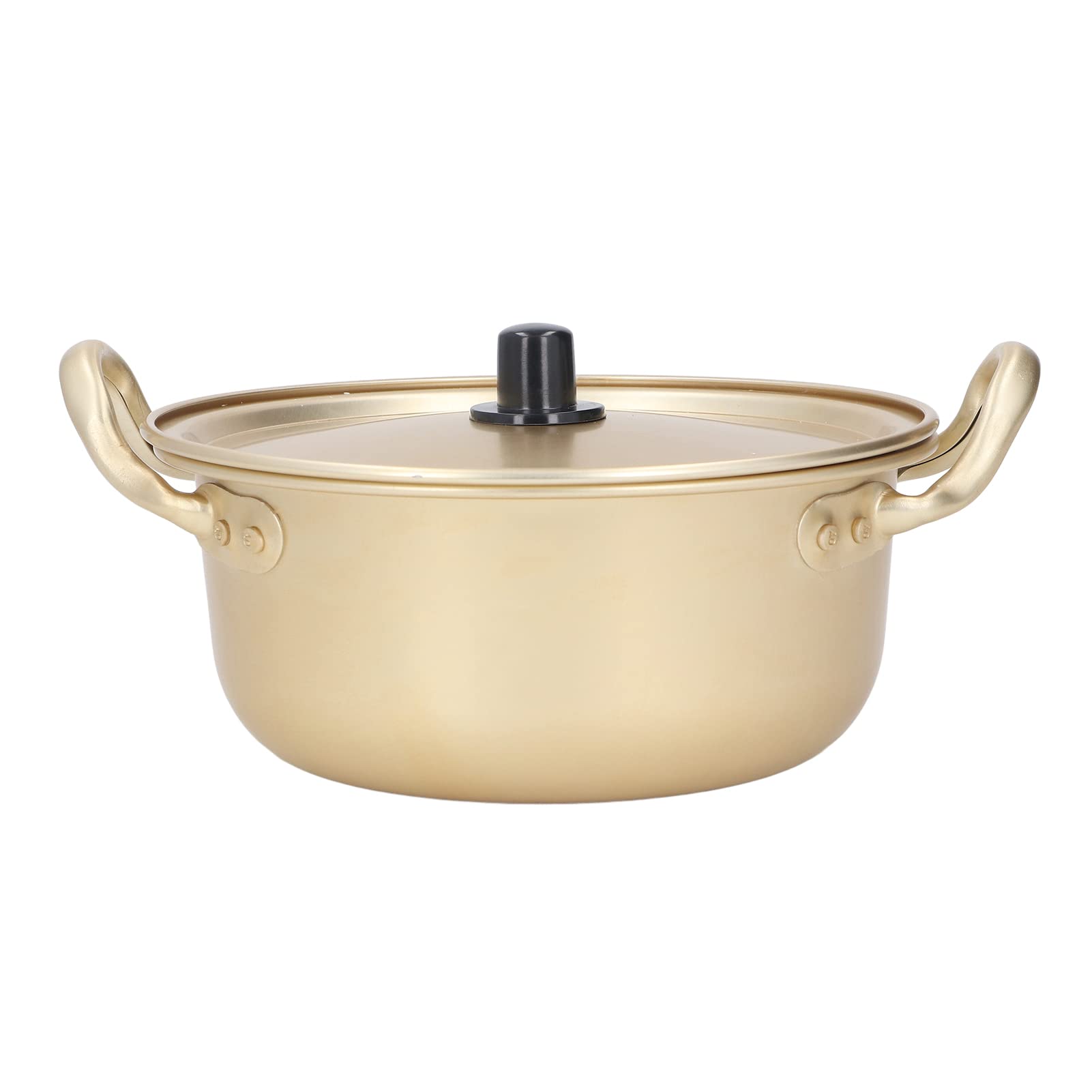 TITA-DONG Korean Ramen Pot, Korean Ramen Noodle Cooking Pot With Lid, Portable Lightweight Ramen Pan with Handle, Fast Heating Korean Cookware for Making Ramen, Curry Rice, Kimchi, Soup