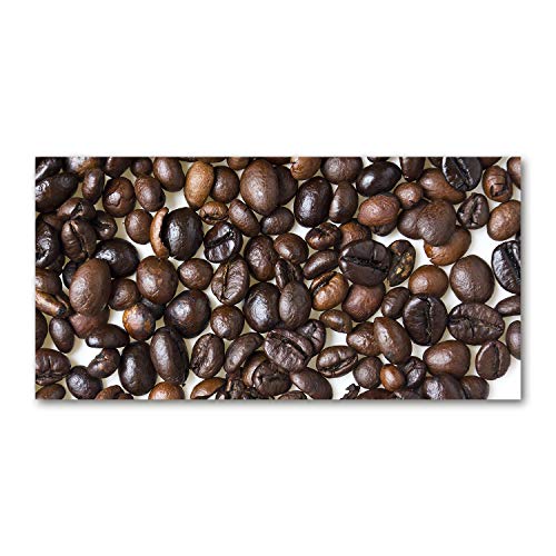 Grains de café tableau 100x50 cm pour réchauffer l'ambiance d'une cuisine sombre