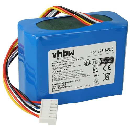 vhbw Batería Compatible con Cub Cadet 1000 2021, 1000, 2000 Robot cortacésped 5200mAh 18,5V Li-Ion