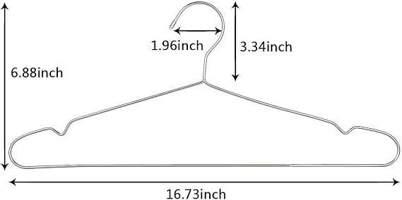 30 Pack Stainless Steel Wire Clothes Hangers, Space-Saving, Heavy Duty