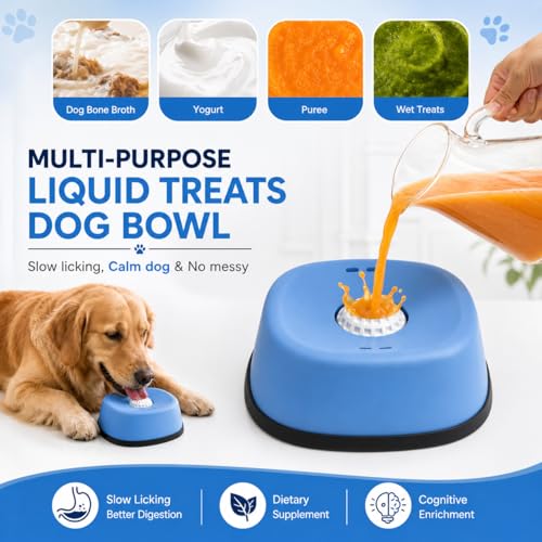 3-in-1 Dog Slow Feeder & Lick Bowl – Anti-Choking, Anxiety Relief Toy with Rolling Ball | Non-Slip Dog Feeding Bowl for Slow Eating & Mental Stimulation - Image 4