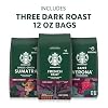 Starbucks Ground Coffee, Dark Roast Hot or Iced Coffee, Variety Pack, Three 12 oz Bags