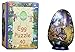 3D Egg Puzzle Learning Toy for Ages 8+ by Spartan & the Green Egg - 40 Pieces - Incudes Display Stand - Great Gift, Decoration - No Glue Required