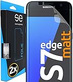 2x se® 3D SCHUTZFOLIE Entspiegelt für Samsung Galaxy S7 Edge,Anti-Staub, 100prozent Fingerabdruck und FaceID kompatibel, einfache blasenfreie Installation, Ultra-Klar, Stoß-Kratzfest, aus Deutschland