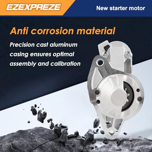 Image of Ezexpreze 19133 New Starter Compatible with Dodge Nitro 3.7L 2010 2011 Compatible with Jeep Liberty 3.7L V6 2010 2011 2012 10 11 12 04801854AA 4801854AA M000T32972 M000T32972ZC SMT0431 41048191
