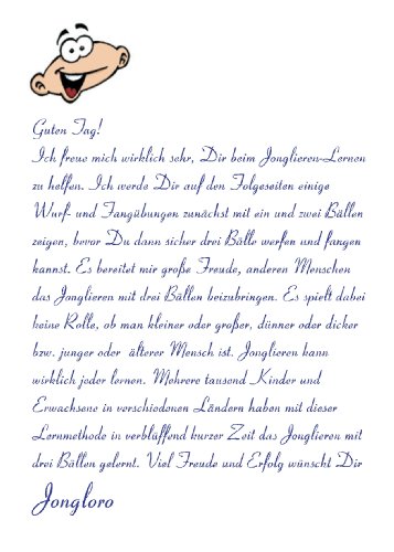 Jonglieren lernen mit Jongloro