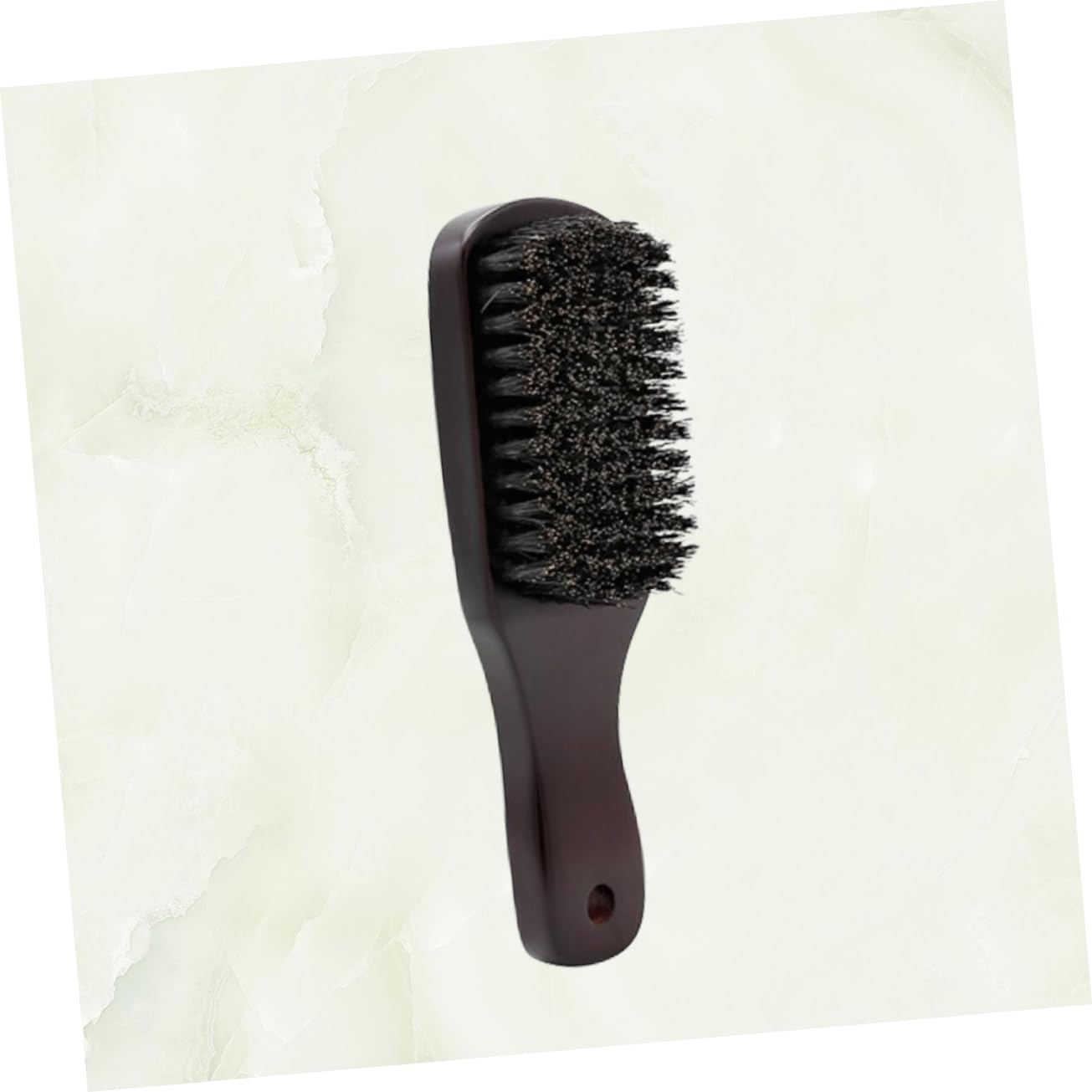 OSOLADY Natural Bristle Beard Brush Mens Beard Comb Mustache Brush Portable Beard Care Tool