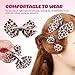 Beaupretty 4pcs Leopard Hair Bow Clips Fashionable Hair Accessories for Girls Lightweight and Comfortable Bows for Parties and Birthdays