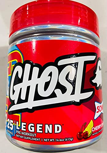 Ghost Legend v2 25 Servings Pre Workout Supplement - Sonic Cherry Limeade Flavor - 1 Container
