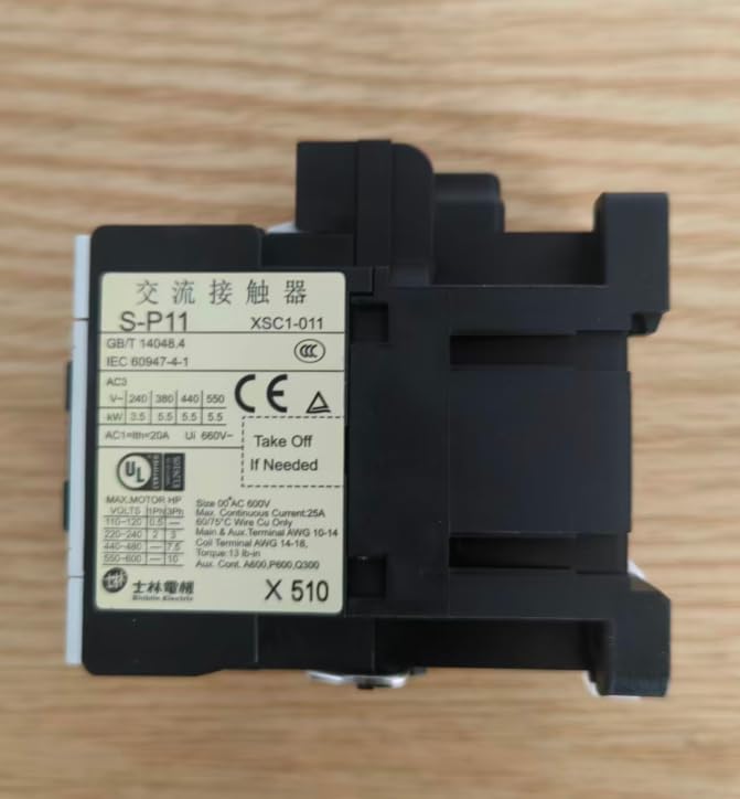 Available for SHIHLIN Motor contactor S-P11 NO S-P11 NC AC24V AC110V AC220V AC380V Universal Parts (S-P11 NO AC24V)