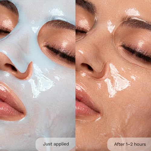 Image of FURR Korean Glass Skin Collagen Mask | Glow Up In 2 Hours | Deep Hydration, Barrier Repair, Moisture Lock | Plant & Marine Collagen | Overnight Face Mask Sheet