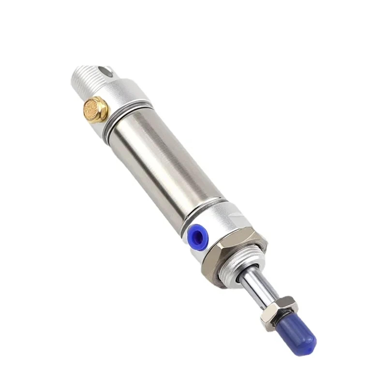1 x cylinder skoku 16 mm, 20 mm, 25, 32, 40, 50 i 63 mm, skok 25-300 mm, okrągły cylinder z pojedynczym efektem sprężyna MTA, końcówka sprężyny (Stroke 125 mm-SCA, MTA25)