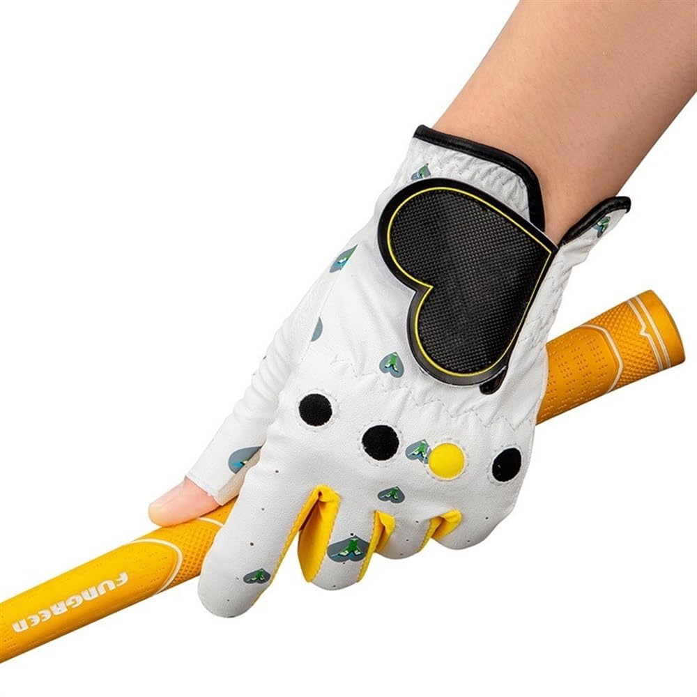 Guanti Golf Donne Sinistra e destra Sport traspirante 2 Pz/Paio Design senza dita Guanto da golf for Lady