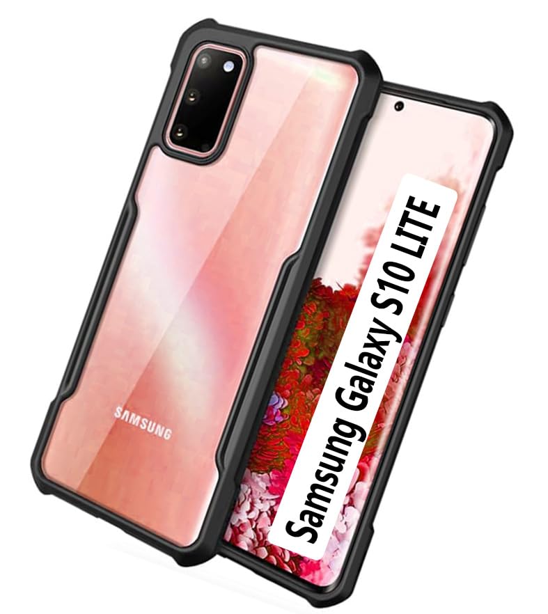 COBERTA Back Cover for SAMSUNG GALAXY S10 LITE Back Cover Case - Black Transparent (B0CP22N5VS) Amazon Price History, Amazon Price Tracker