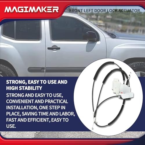 Image of Front Left Door Lock Latch Actuator Assembly Compatible with Nissan Frontier 2005-2021 Xterra 2005-2015 Pathfinder 2005-2012 Replace 80501-ZP70A Driver Side Door Latch Assy