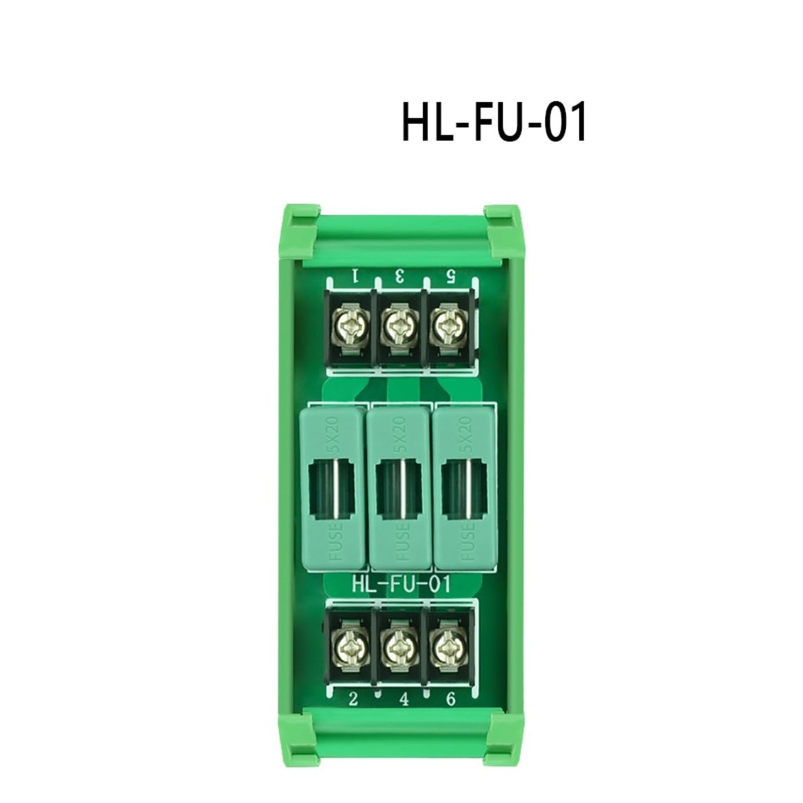 Module D'interface De Fusible À 3 Canaux, Porte-fusible, Montage Sur Rail Din, For Fusible Tube 5x20 Mm.(1A)