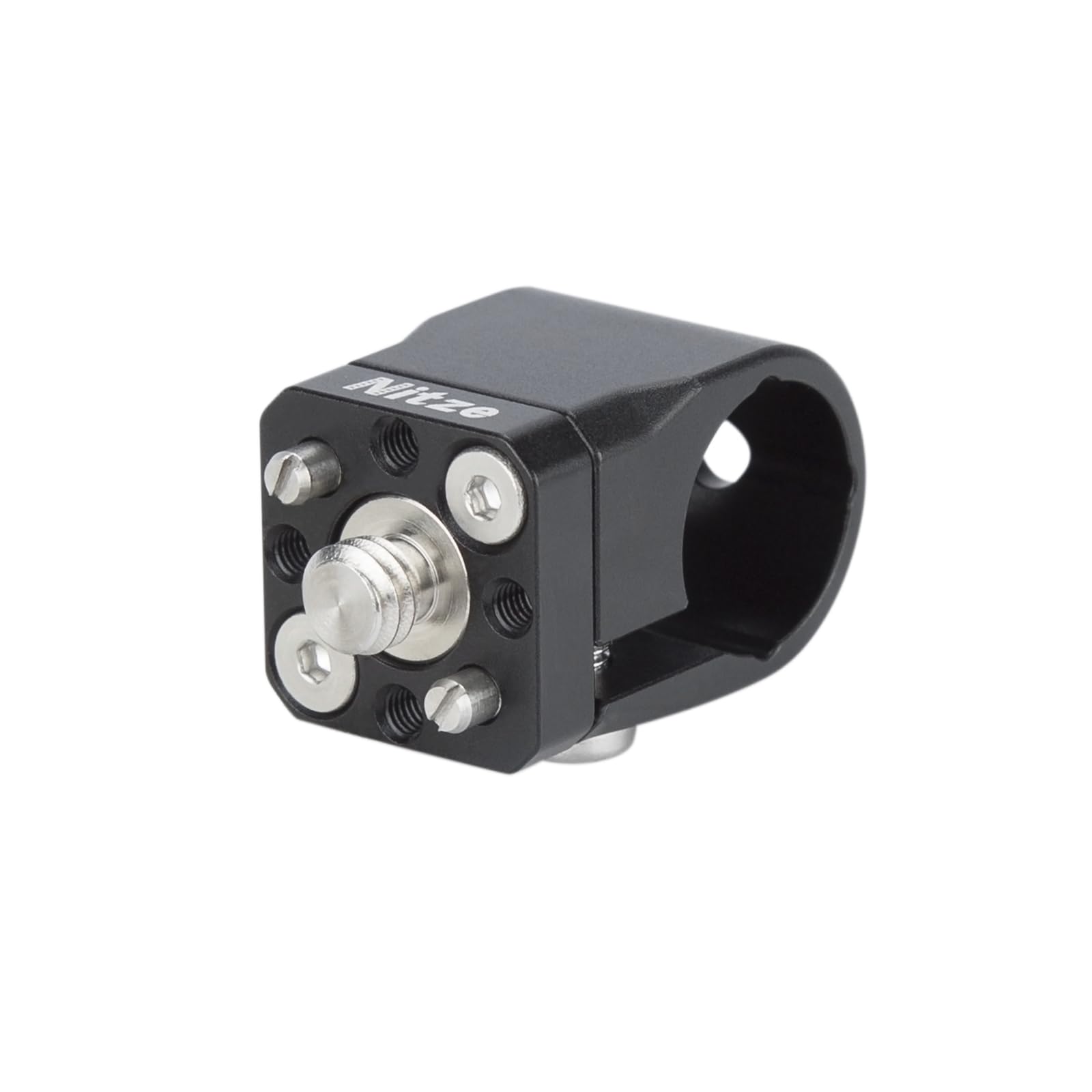 Nitze 15mm Rod Clamp Adapter Aleación de Aluminio con Tornillo de 1/4" y Tornillo de 3/8", Intercambiable para Aparejos de Cámara, Jaula de Cámara – N82C