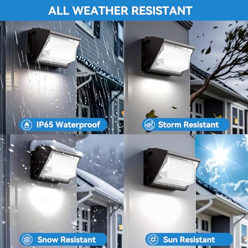 Aphyni 1 Pack 160W LED Wall Pack Light with Dusk to Dawn Photocell - image 4