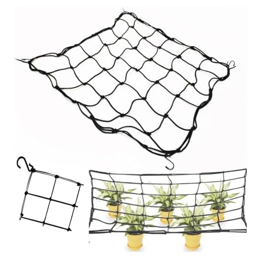 Scrog Netz 60x60 80x80 100x100 Growzelt Pflanzennetz, Grow Netz Hydrokultur-Stützpflanzennetz, Elastisches Gitter Wachstumsnetz für Gartenarbeit in Wachstumszelten (70x70cm)