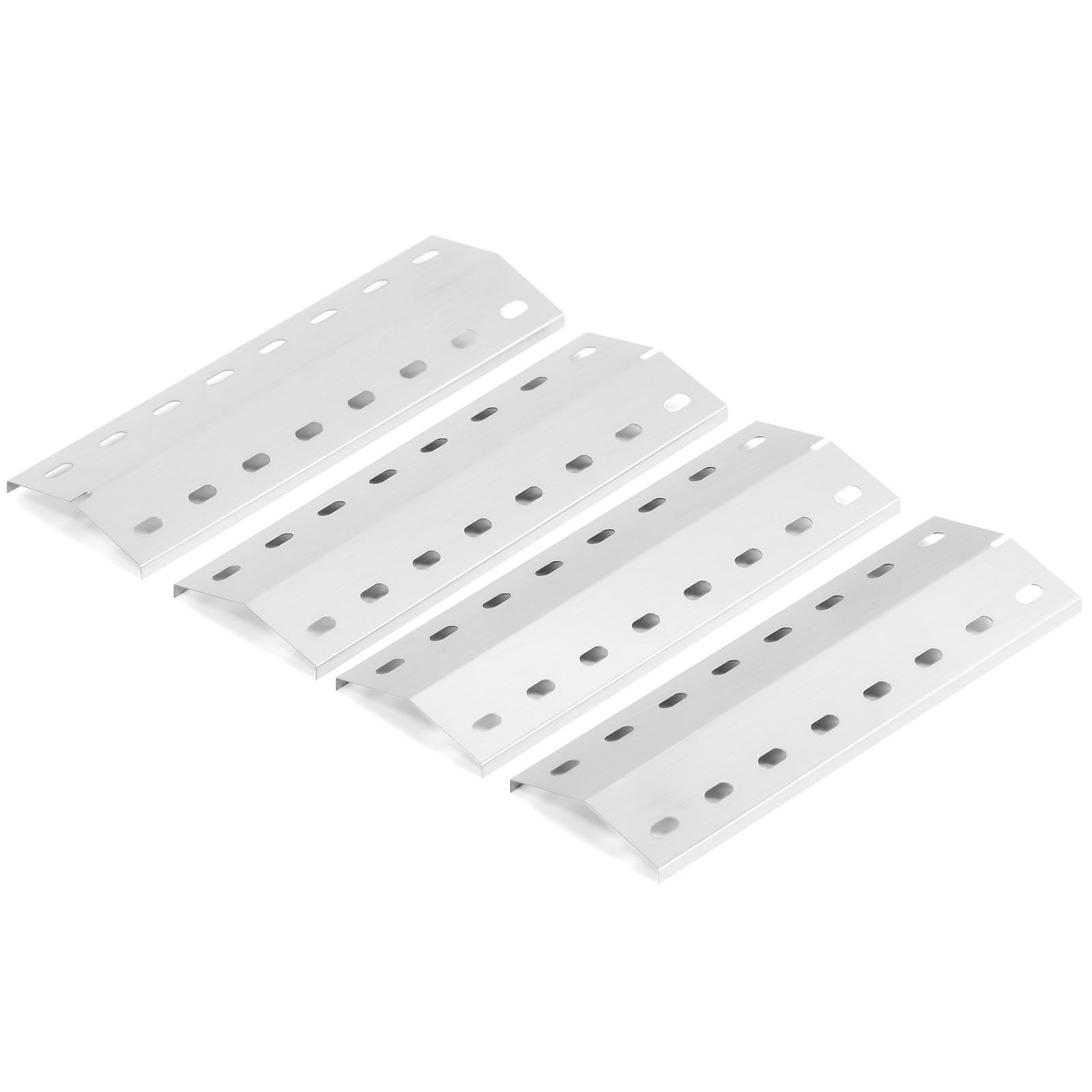 36,5 x 12cm Edelstahl Brennerabdeckung für Enders Chicago 3, Enders Boston Pro 3K, Gasgrill Flammenabdeckung für Enders Boston 6 Kr Turbo, Tepro 3561, Barbecook Brahma 4.0, 4 Stück Flammenverteiler