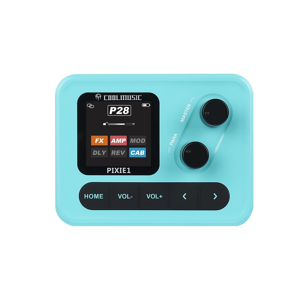 Pedale multi effetti per chitarra elettrica con simulazione IR Cabinet, interfaccia di registrazione USB OTG, processore di modellazione amplificatore, uscita cuffie, processore effetti chitarra live