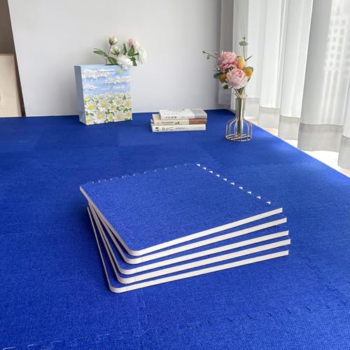 High-Density Foam Floor Pads Soundproof Interlocking Floor Tiles Non-Slip Floor Protection Mats 0.6/1cm Thickness for Home Gym Playroom Garage