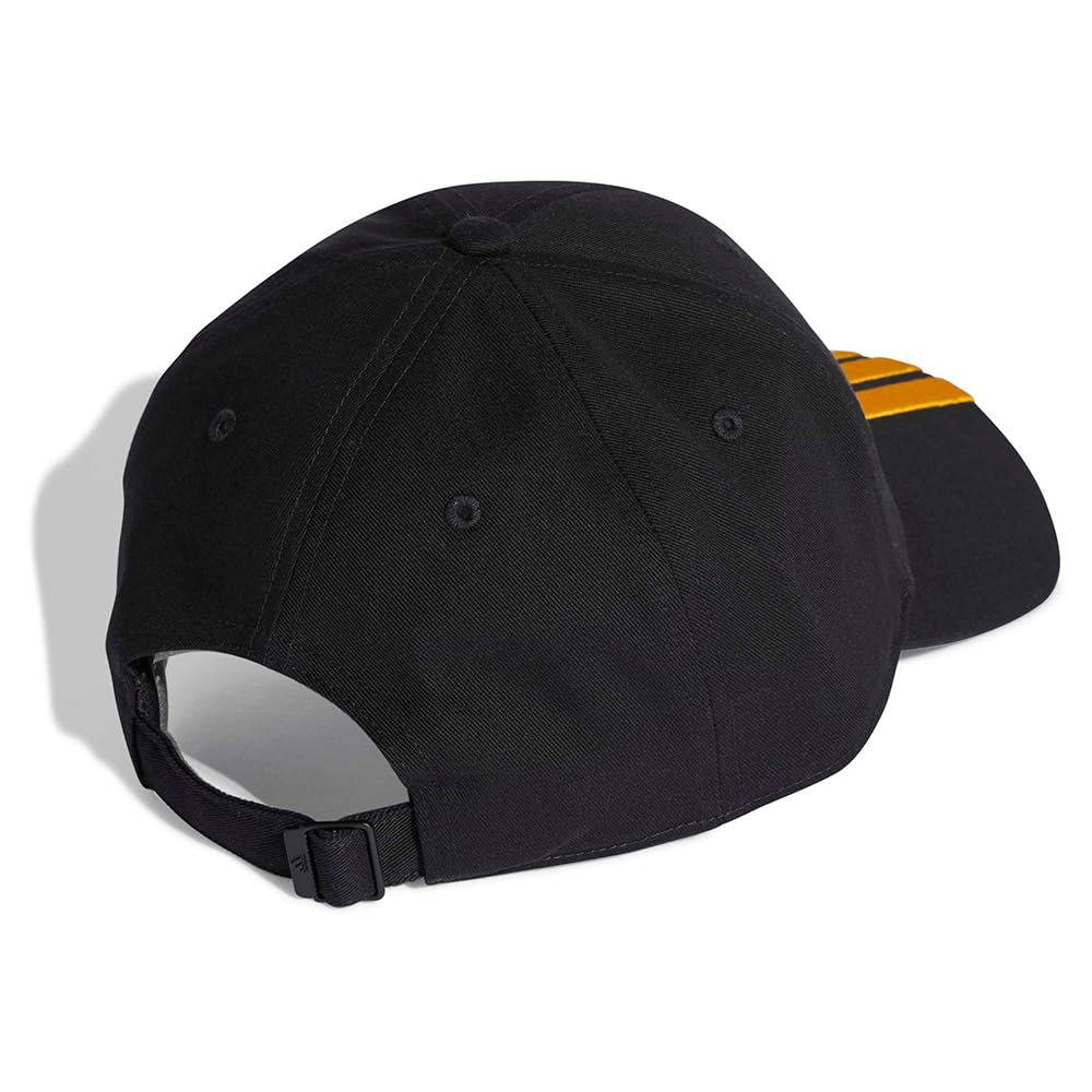 adidas uniseks-volwassene BBALL 3S CAP NEW LOGO, black/collegiate gold, M-L