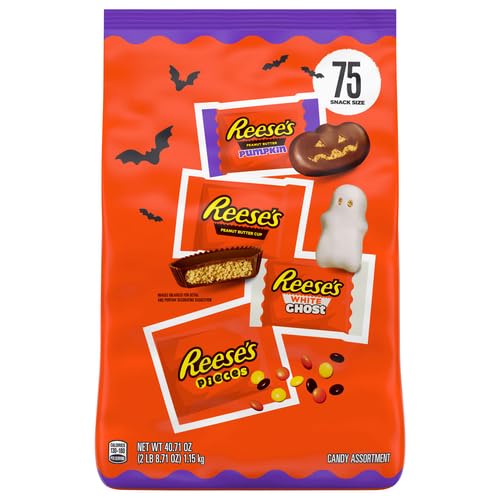 Reese's Lovers - Surtido de tamaño de aperitivos, 40.71 onzas, 75 piezas