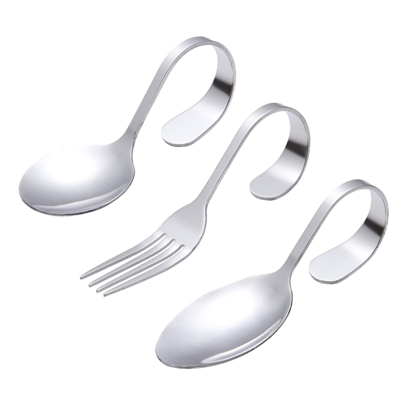 12.5cmスプーン・完成しました Amazon | FELTECHELECTR 3個 食器 金属製のスープスプーン