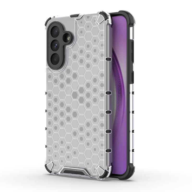 Image of Plastic Bumper Back Case Cover for Samsung Galaxy A36 5G (Transparent)