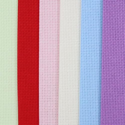Image of KCS 6 pc of 12 inch x 18 inch (30cmx45cm) Counted Cotton Aida Cloth Cross Stitch Fabric (18CT-E)