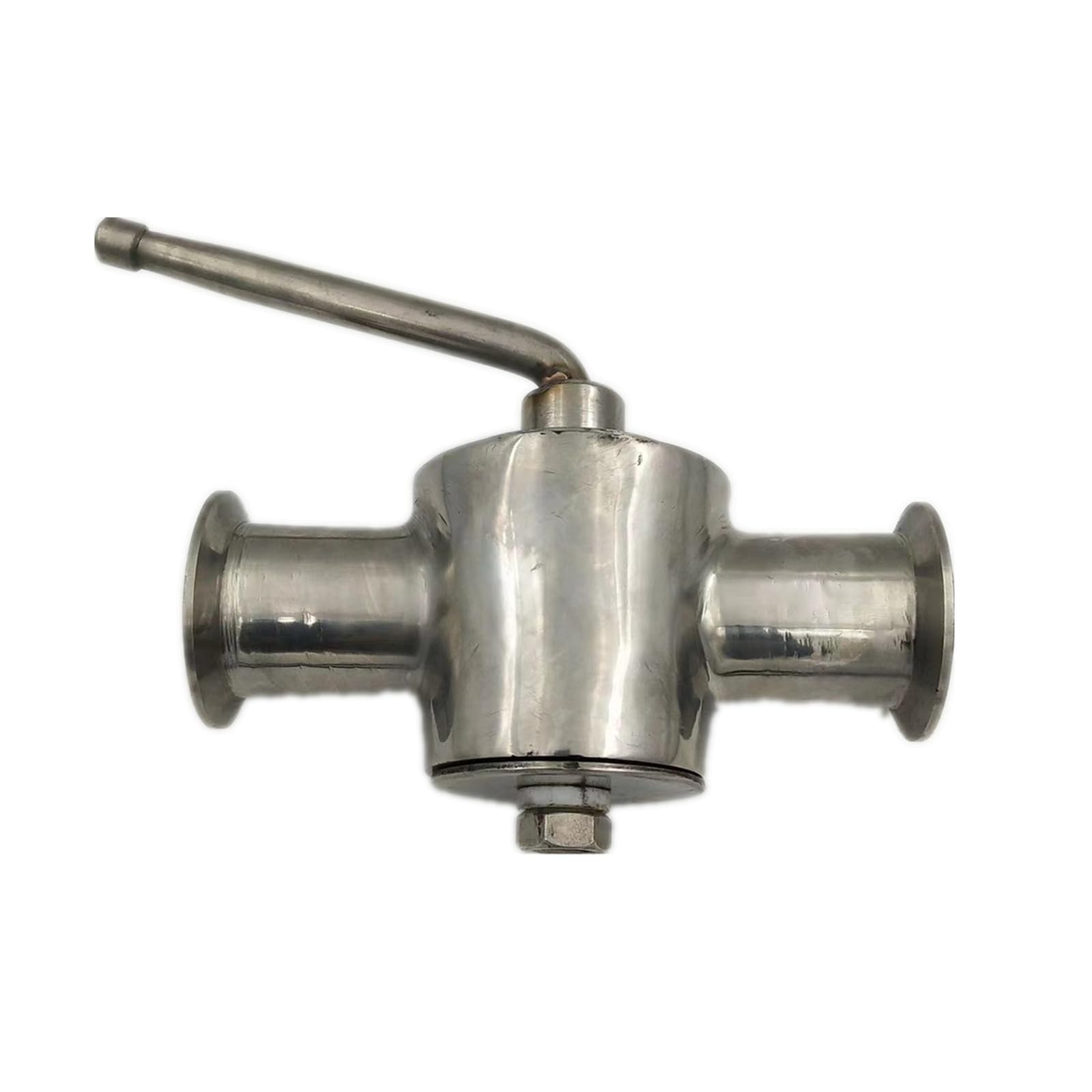 Belovek One Color 1-1/4" Clamp Od 50.5Mm Sanitary Plug Valve Stainless Steel 304 T Type Three Way
