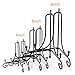 Sntieecr 6 Pack 3 Sizes Iron Display Stand, Black Iron Easel Plate Holder Stand for Displaying Pictures, Plates, Books and Arts (4, 6, 8 inch)