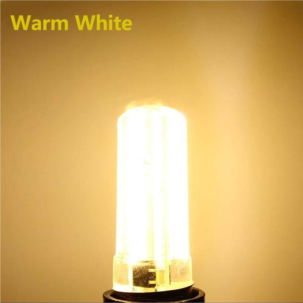 YSJX Lighting, Confezione da 10, Lampadina LED a Mais Piccola AC220V G4/G9/E14/E12/E17/G8 80LED-2835 Sorgente luminosa dimmerabile Lampadine per la casa(Warm white,G4)