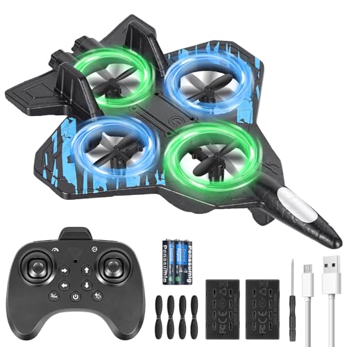 Mini Drohne für Kinder/Anfänger ferngesteuerter Quadrocopter mit 2 Akkus