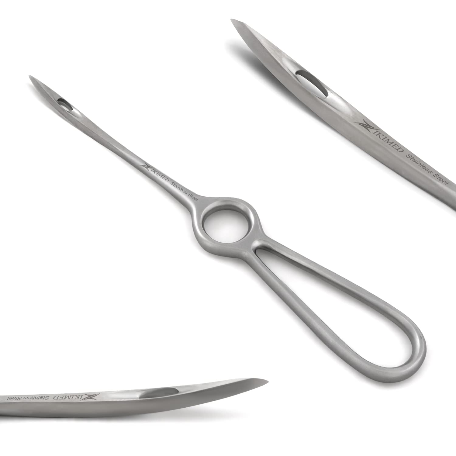 Zikimed Veterinary Buhner Suture Needle Stainless Steel Overall Length 8