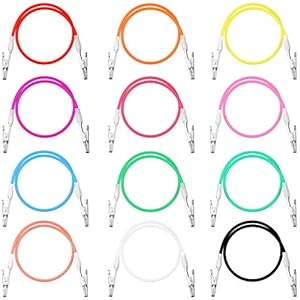 12 Pieces Bib Holder Clip Napkin Dental Bib Clips Silicone Colorful Dentist Bib Holder Clip Napkin Holder for Adult Kids Baby (Bright Color Series)
