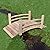 Shine Company 4980N 4 Ft. Cedar Wood Garden Bridge with Side Rails, Natural